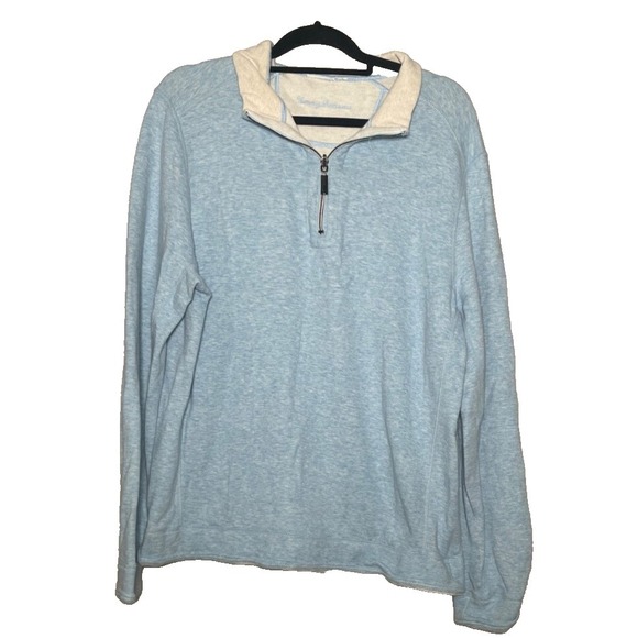 Tommy Bahama Other - Tommy Bahama 1/4 Zip Pullover Sweater Men's XL Blue Golf Preppy Coastal